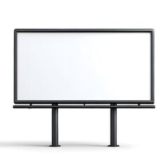 Isolated billboard with blank white space for advertising isolated on white background