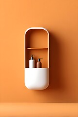 Modern wall-mounted storage for beauty products