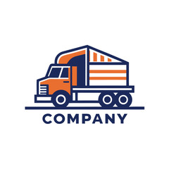 Modern Trucking Company Logo Design with Bold Colors