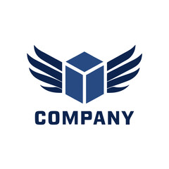 Flying Cube Logo: Modern, Simple, Clean, and Elegant