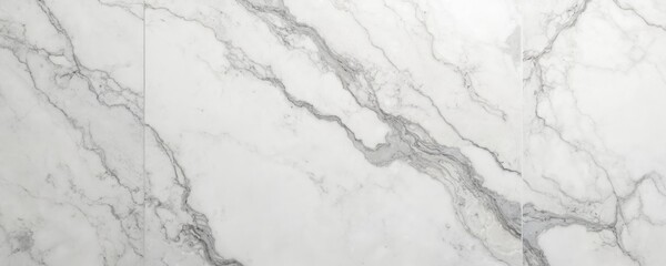 Fototapeta premium Grey granite marble tile texture background. Polished white natural stone terrace slabs. Elegant design, floor, wall surface with light gray veins. Modern home decor.