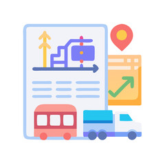 Logistics planning: delivery routes, schedules, and business growth