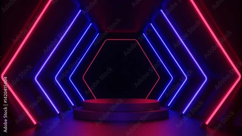 Aufkleber abstract background video game of esports scifi gaming cyberpunk, vr virtual reality simulation and 