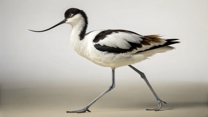 Obraz premium Avocet on studio background 
