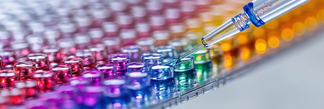 scientific vials filled with fluids for gna genomics testing