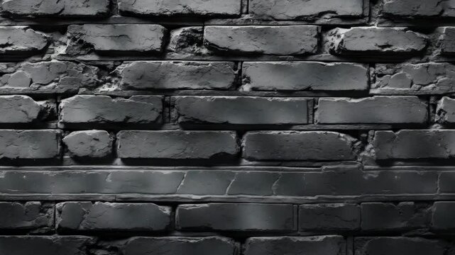 Black brick wall texture suitable as background or wallpaper for adding text