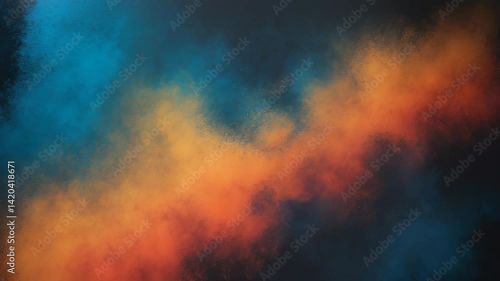 Poster artistic noise and grain texture on a smooth gradient background for creative design features