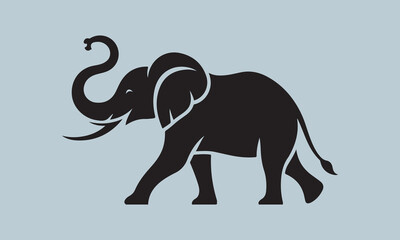silhouette of elephant