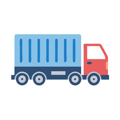 Fototapeta premium Illustration of a Delivery Truck for Transportation Services