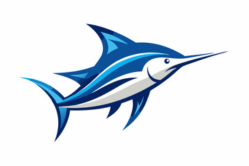 Obraz premium vector illustration of a shark