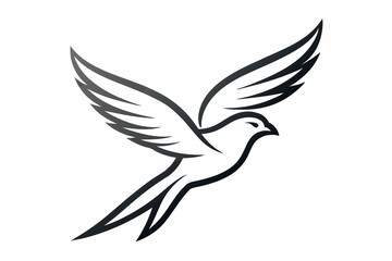Fototapeta premium dove of peace vector