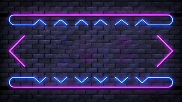 Neon quiz sign vector design template. Quiz neon frame, light banner design element, colorful modern design trend, night bright advertising, bright sign for web posters, events and promotions