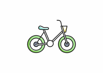 Fototapeta premium bicycle isolated on white background