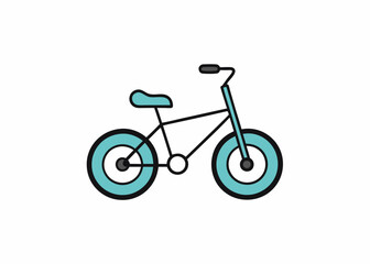 Fototapeta premium bicycle isolated on white background