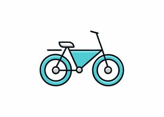 Fototapeta premium bicycle isolated on white background
