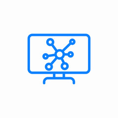 computer network icon sign vector