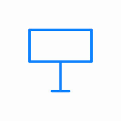 display screen icon sign vector