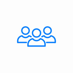 group people icon sign vector