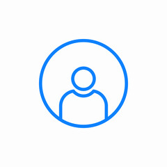 user profile icon sign vector