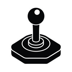 joystick icon silhouette vector illustration © freevectora