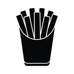 mozzarella sticks stencil icon silhouette vector illustration