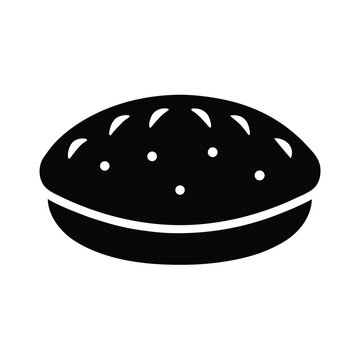 recommend clip art: pita bread stencil icon silhouette vector illustration