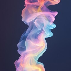 Obraz premium Chromatic haze background with a twisting shimmer smoke effect