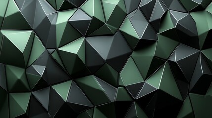 Fototapeta premium Geometric Facets Reflecting Light and Shadow in Triangular Formations