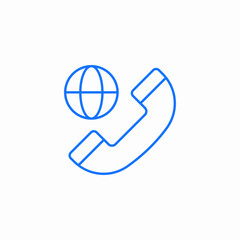 global call icon sign vector