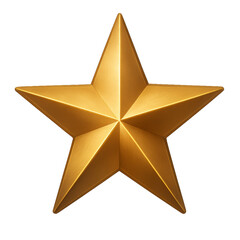 Obraz premium Gold Star Shape Designed for Decoration or Recognition in Various Settings