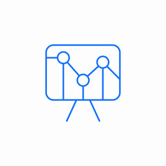 presentation board icon sign vector