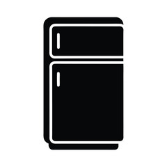 refrigerator icon silhouette vector illustration
