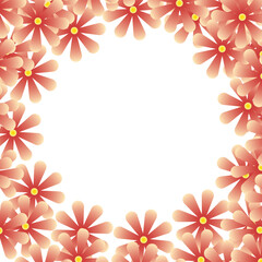 Gradient Flower Frame