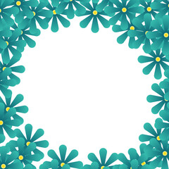 Gradient Flower Frame