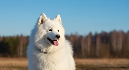 Naklejka premium Siberian husky dog.
