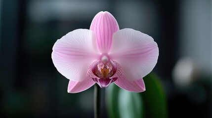 Obraz premium Delicate Pink Orchid in Close-Up