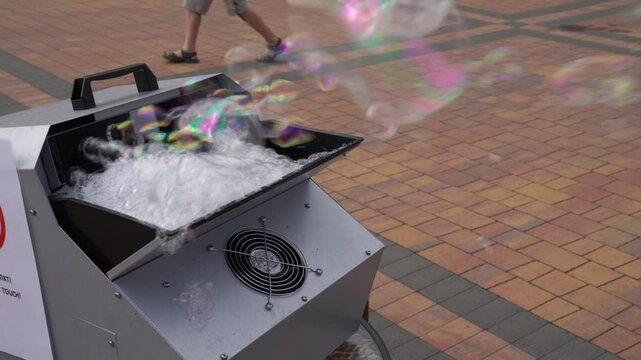 Electrical bubble making blower machine for party events for fun trick