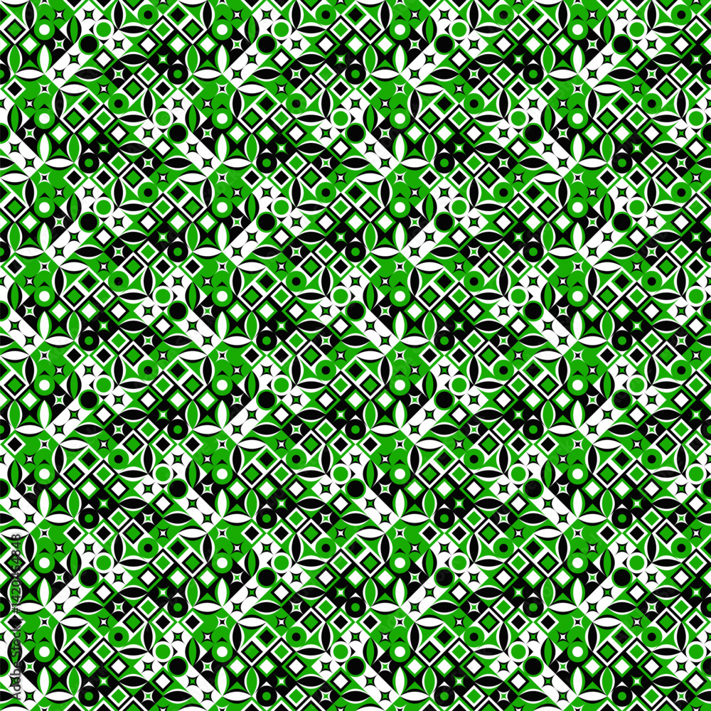 Poster geometrical diagonal mosaic pattern background - repetitive seamless repeating abstract vector desig