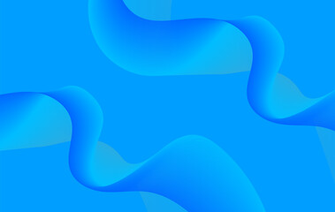 Abstract Blue Flowing Waves Background Wallpaper