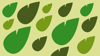 Seamless Background With Green Leaves