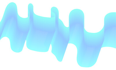 Abstract blue wave design with flowing light