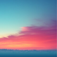 Fototapeta premium Dreamy sunset with pink clouds high resolution HD wallpaper