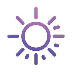 Sunlight Brightness Filter Symbol, Vector Format	