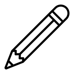Pencil Line Icon Design