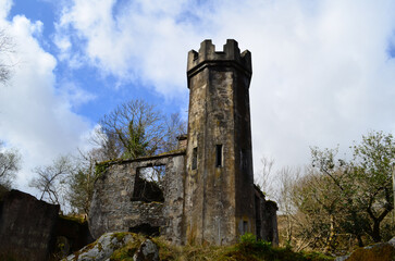 Decaying Castle and Tower Ruins in Ireland