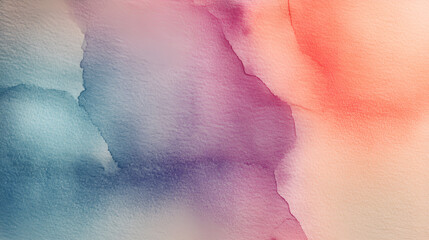 Fototapeta premium Pastel colors and watercolor textures on paper