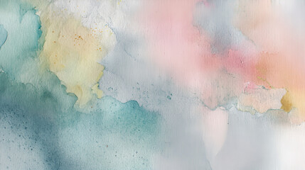 Light and airy watercolor background in soft hues