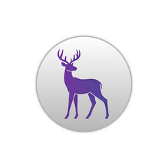 deer silhouette vector illustration