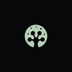 Fototapeta premium Night Frog Foot Logo