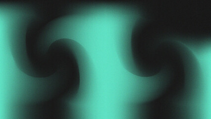 Fluid Turquoise Swirl Abstract Grainy Gradient Background Design